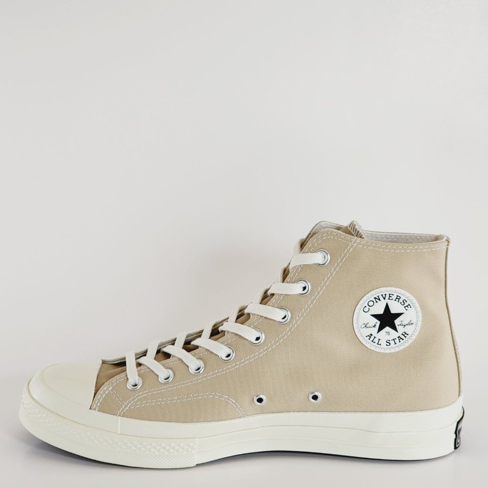 Converse Chuck 70 Hi Tri-Panel Oat Milk/Beach Stone Unisex Sneakers A05658C NWT - Picture 3 of 6